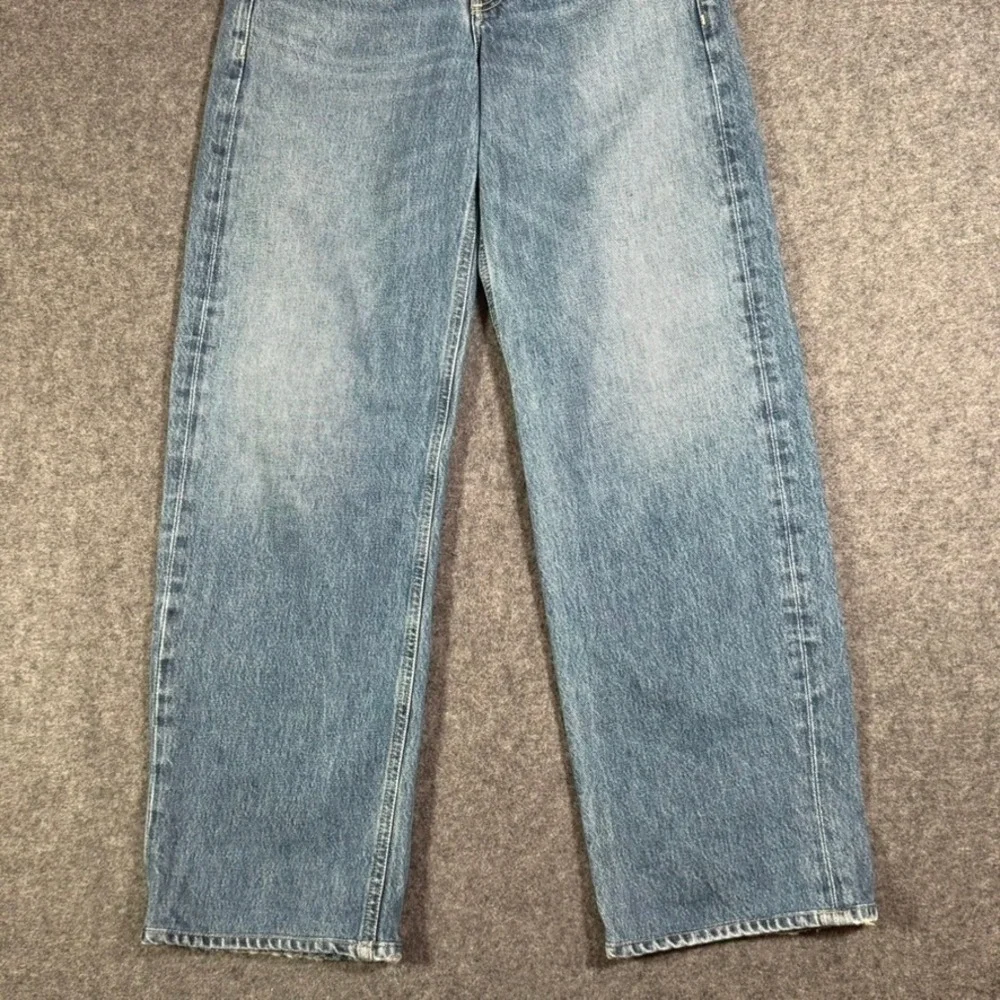 Citizens of Humanity Ayla Baggy Wide Leg Jeans Blue 24 Cotton Rigid Comfy Lux